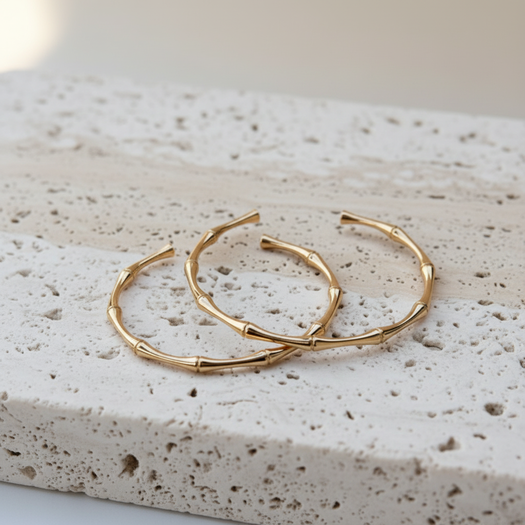 Delicate Open Bamboo Bangle