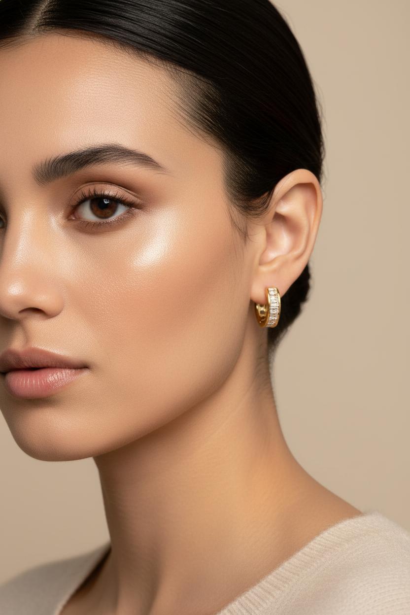 Two in One Hoop and Heart Earrings