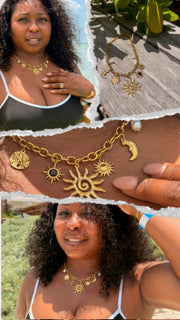 Sun Multi Charm Cable Chain